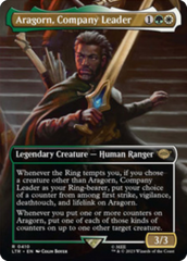 Aragorn, Company Leader (Borderless Alternate Art) [The Lord of the Rings: Tales of Middle-Earth] | Shuffle n Cut Hobbies & Games