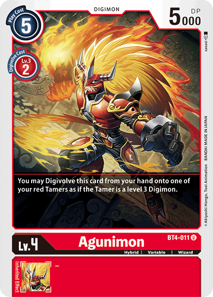 Agunimon [BT4-011] [Great Legend] | Shuffle n Cut Hobbies & Games