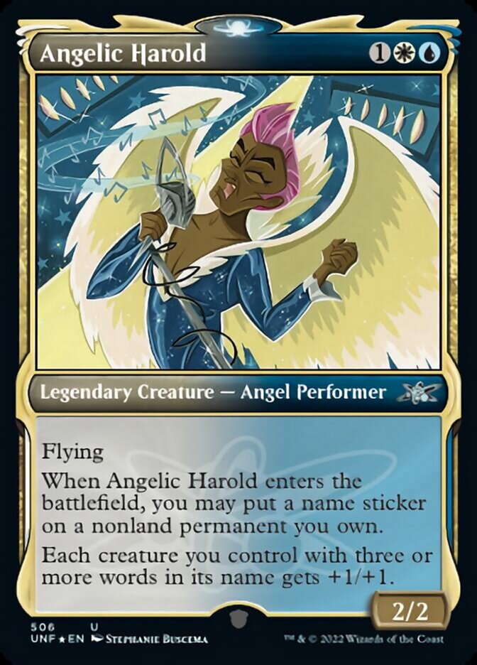 Angelic Harold (Showcase) (Galaxy Foil) [Unfinity] | Shuffle n Cut Hobbies & Games