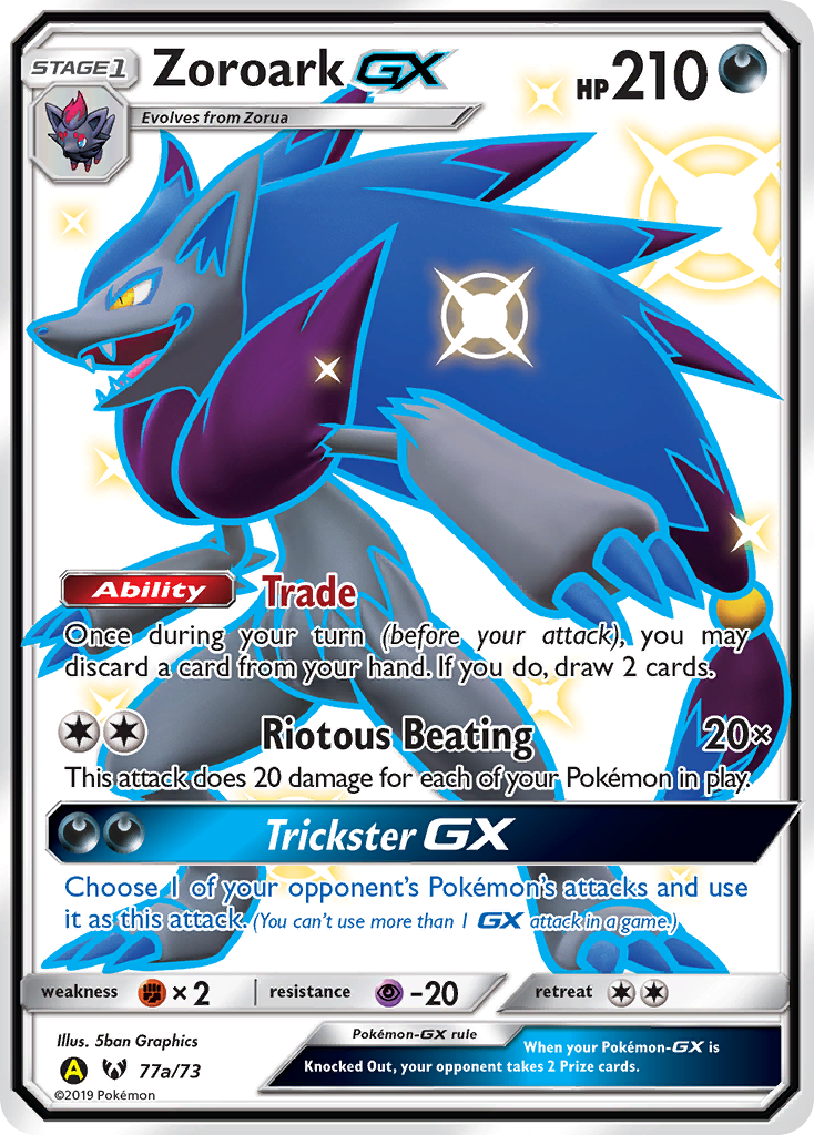 Zoroark GX (77a/73) [Alternate Art Promos] | Shuffle n Cut Hobbies & Games