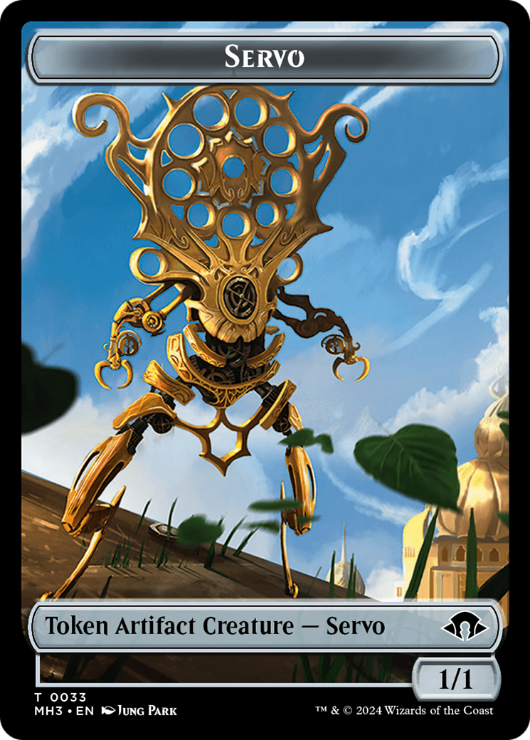 Servo // Insect (0025) Double-Sided Token [Modern Horizons 3 Tokens] | Shuffle n Cut Hobbies & Games