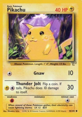 Pikachu (58/102) (E3 Stamped Promo) [Miscellaneous Cards] | Shuffle n Cut Hobbies & Games