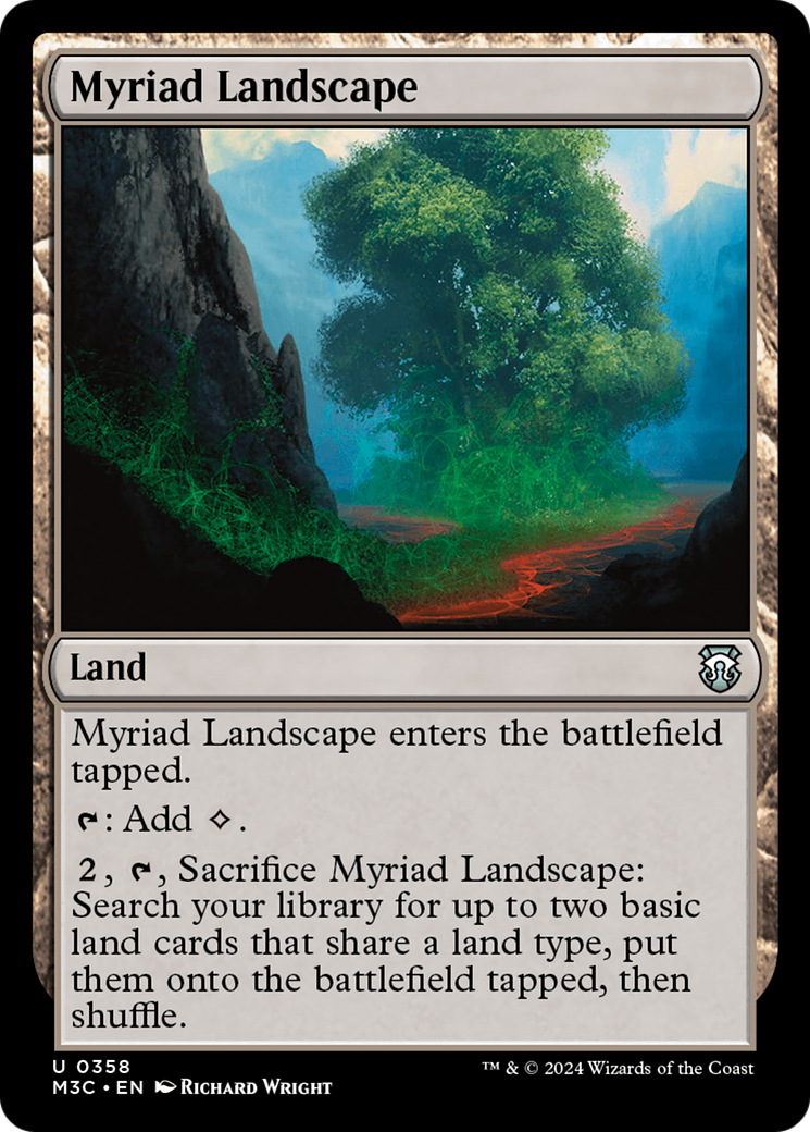 Myriad Landscape (Ripple Foil) [Modern Horizons 3 Commander] | Shuffle n Cut Hobbies & Games