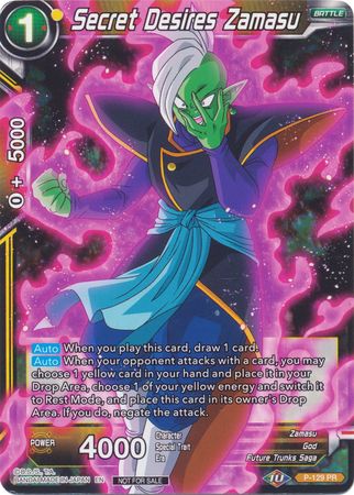 Secret Desires Zamasu (Shop Tournament: Assault of Saiyans) (P-129) [Promotion Cards] | Shuffle n Cut Hobbies & Games