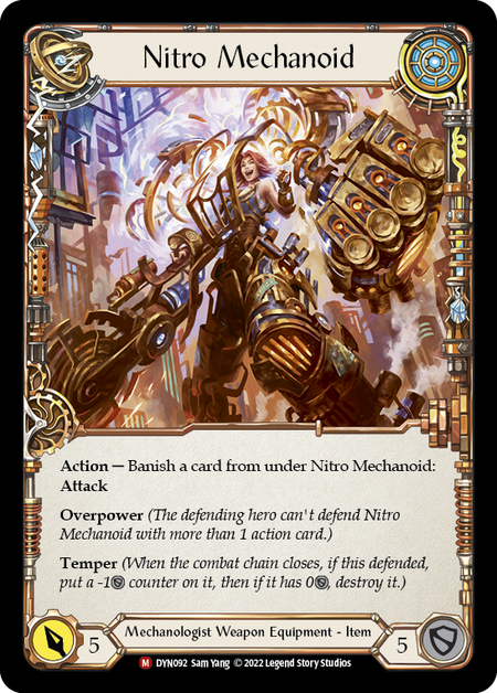 Construct Nitro Mechanoid // Nitro Mechanoid [DYN092] (Dynasty)  Rainbow Foil | Shuffle n Cut Hobbies & Games