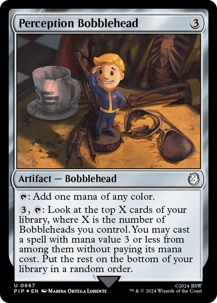 Perception Bobblehead (Surge Foil) [Fallout] | Shuffle n Cut Hobbies & Games