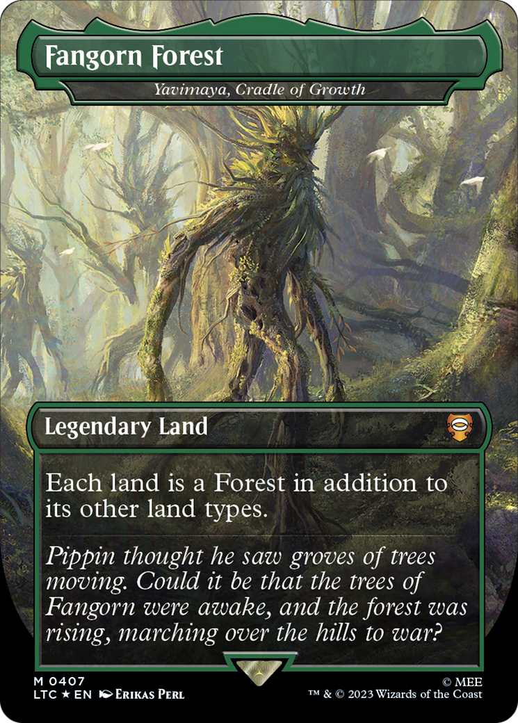 Fangorn Forest - Yavimaya, Cradle of Growth (Surge Foil Realms and Relics) [The Lord of the Rings: Tales of Middle-Earth Commander] | Shuffle n Cut Hobbies & Games