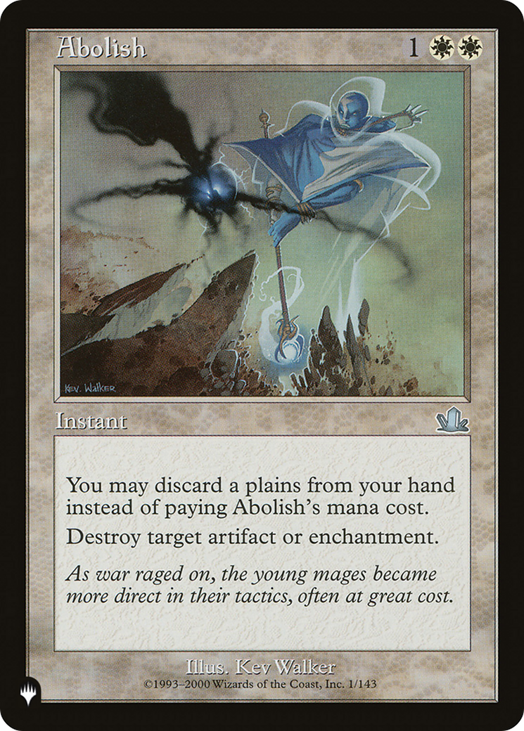 Abolish [The List Reprints] | Shuffle n Cut Hobbies & Games