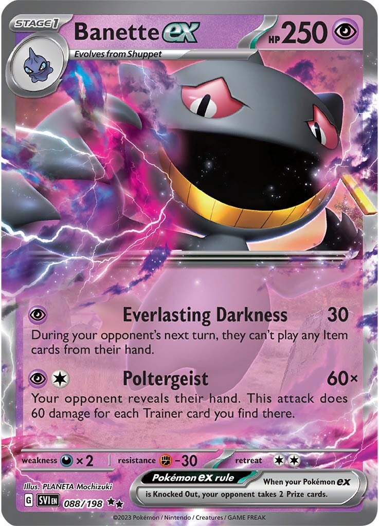 Banette ex (088/198) [Scarlet & Violet: Base Set] | Shuffle n Cut Hobbies & Games