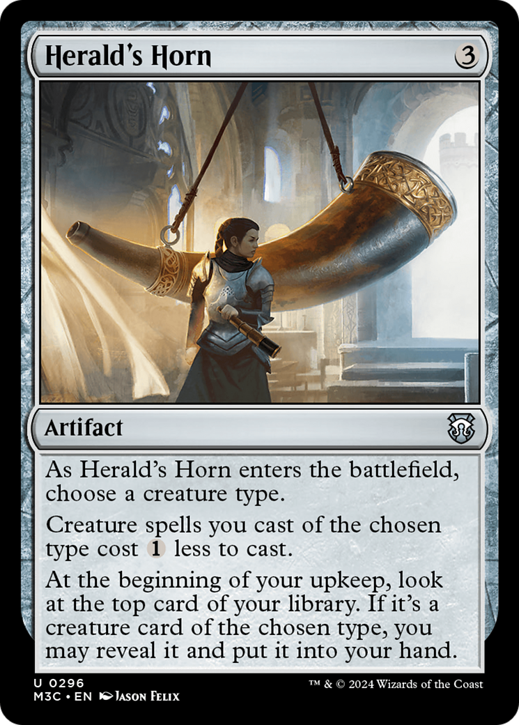 Herald's Horn (Ripple Foil) [Modern Horizons 3 Commander] | Shuffle n Cut Hobbies & Games