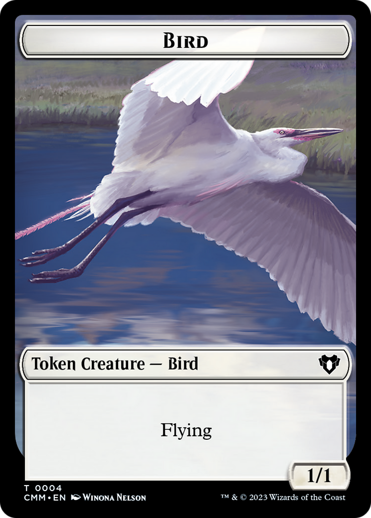 Bird Token [Commander Masters Tokens] | Shuffle n Cut Hobbies & Games