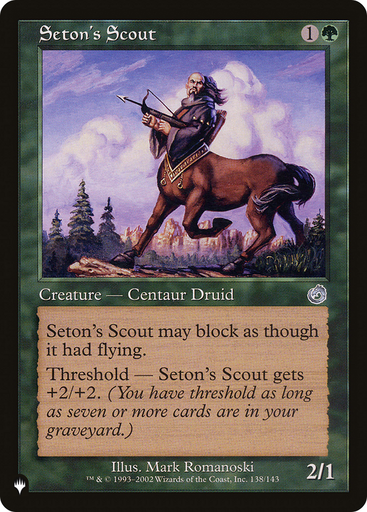 Seton's Scout [The List] | Shuffle n Cut Hobbies & Games