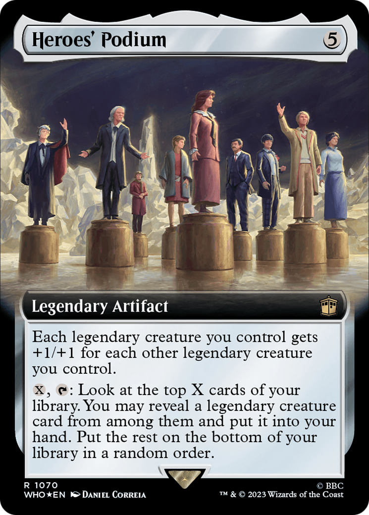 Heroes' Podium (Extended Art) (Surge Foil) [Doctor Who] | Shuffle n Cut Hobbies & Games