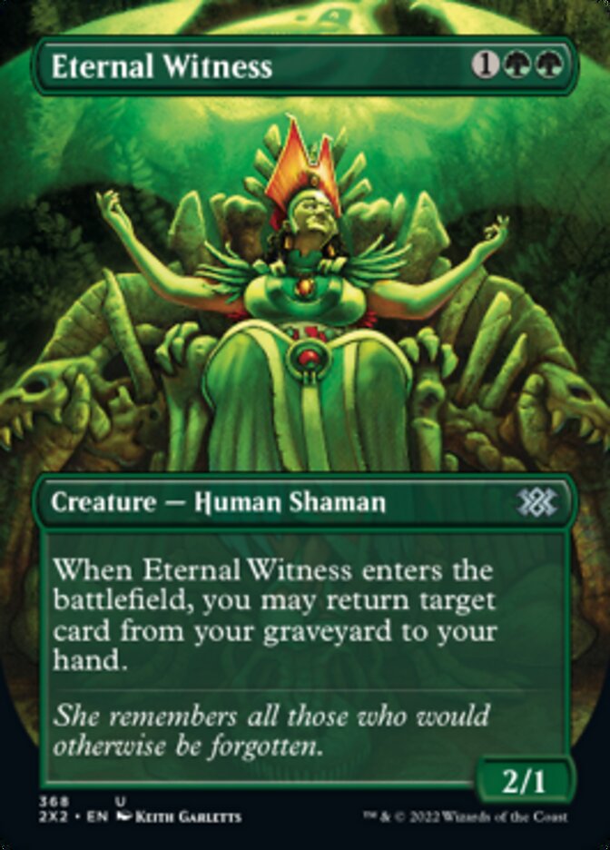 Eternal Witness (Borderless Alternate Art) [Double Masters 2022] | Shuffle n Cut Hobbies & Games