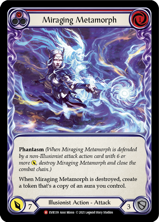 Miraging Metamorph [EVR139] (Everfest)  1st Edition Rainbow Foil | Shuffle n Cut Hobbies & Games