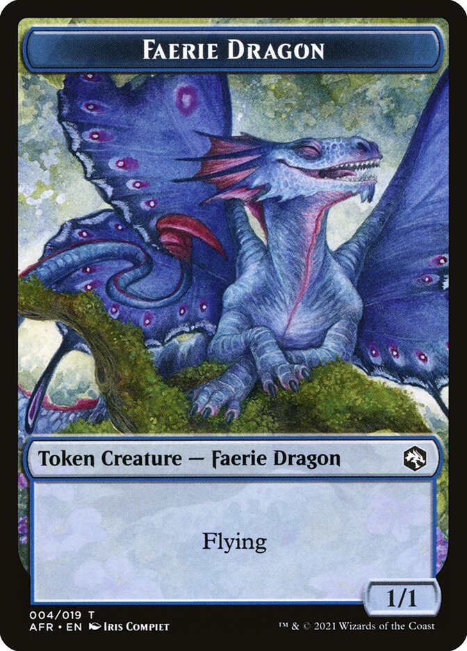 Devil // Faerie Dragon Double-Sided Token [Dungeons & Dragons: Adventures in the Forgotten Realms Tokens] | Shuffle n Cut Hobbies & Games