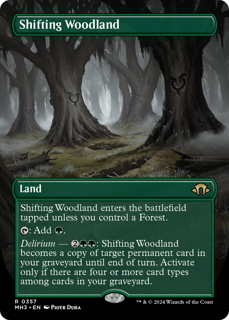 Shifting Woodland (Borderless) [Modern Horizons 3] | Shuffle n Cut Hobbies & Games