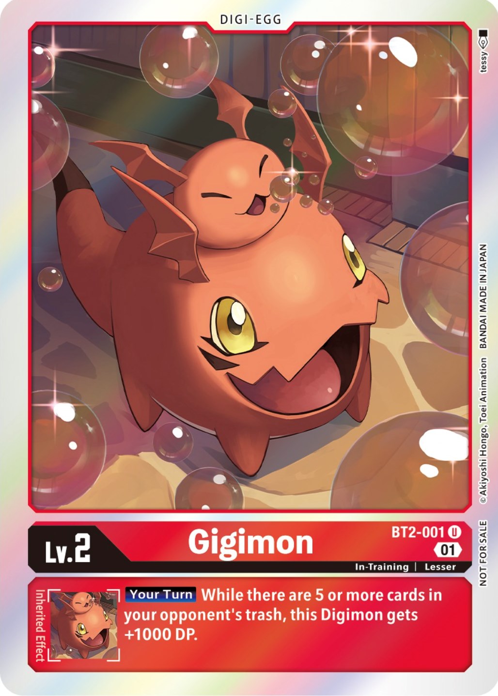 Gigimon [BT2-001] (ST-11 Special Entry Pack) [Release Special Booster Promos] | Shuffle n Cut Hobbies & Games