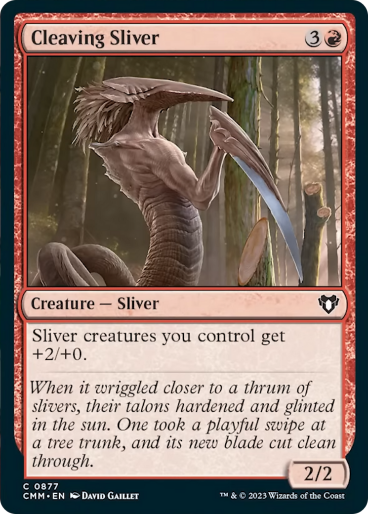 Cleaving Sliver [Commander Masters] | Shuffle n Cut Hobbies & Games