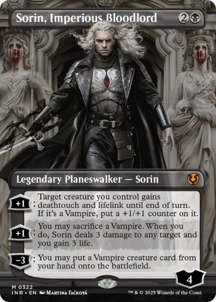 Sorin, Imperious Bloodlord (Borderless) [Innistrad Remastered] | Shuffle n Cut Hobbies & Games