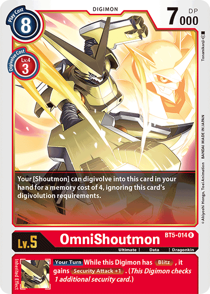 OmniShoutmon [BT5-014] [Battle of Omni] | Shuffle n Cut Hobbies & Games