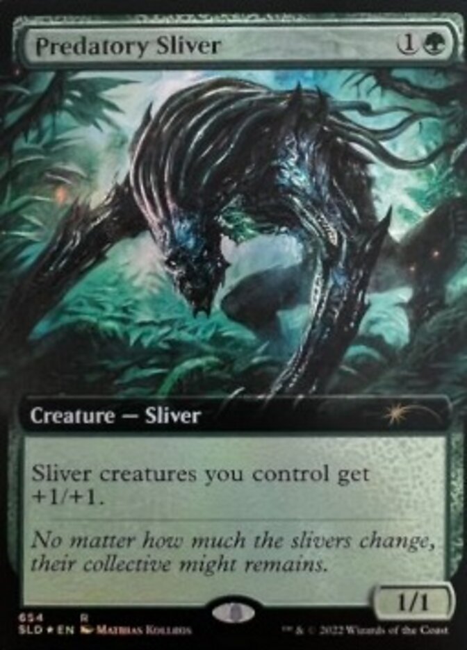 Predatory Sliver (Extended Art) [Secret Lair Drop Promos] | Shuffle n Cut Hobbies & Games