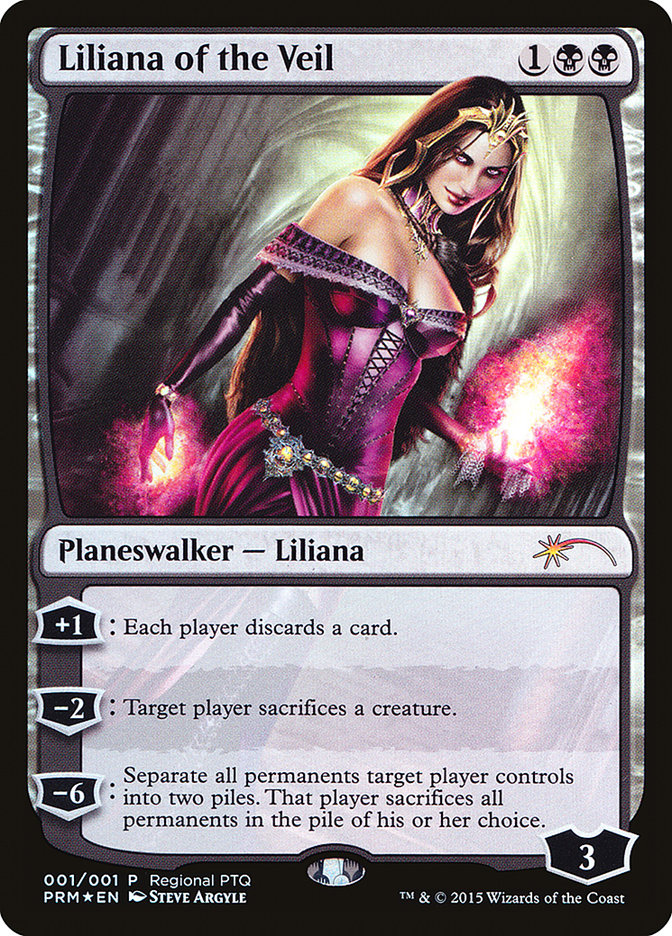 Liliana of the Veil (Regional PTQ) [Pro Tour Promos] | Shuffle n Cut Hobbies & Games