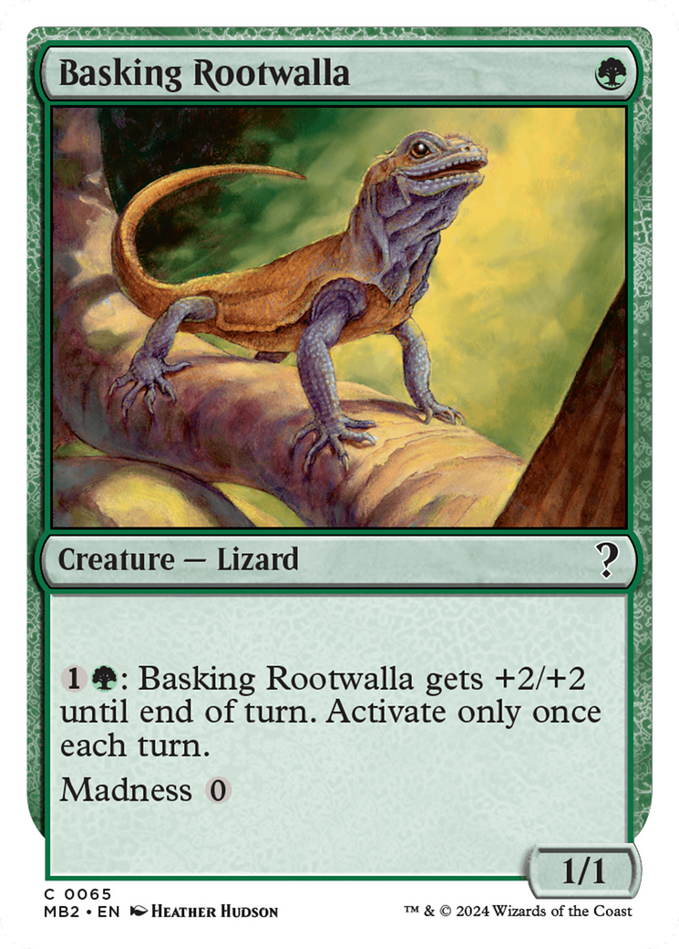 Basking Rootwalla (White Border) [Mystery Booster 2] | Shuffle n Cut Hobbies & Games