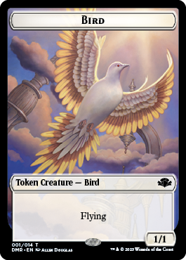 Insect // Bird Double-Sided Token [Dominaria Remastered Tokens] | Shuffle n Cut Hobbies & Games