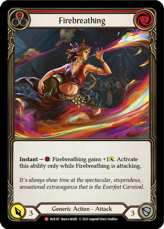 Firebreathing [EVR157] (Everfest)  1st Edition Rainbow Foil | Shuffle n Cut Hobbies & Games