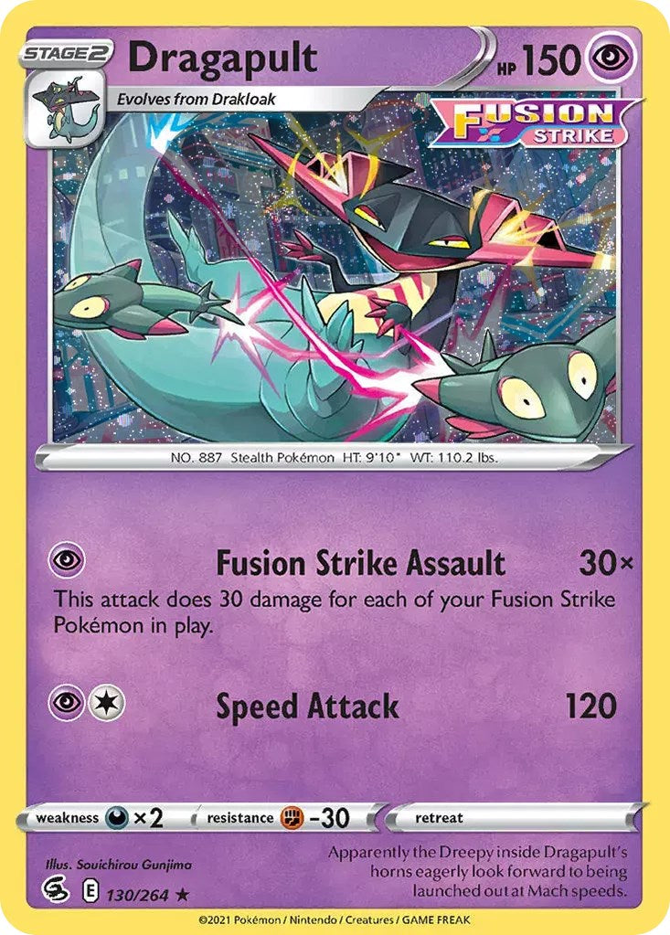 Dragapult (130/264) (Cosmos Holo) [Sword & Shield: Fusion Strike] | Shuffle n Cut Hobbies & Games