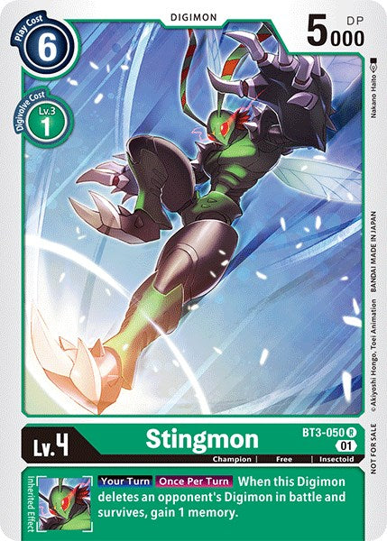 Stingmon [BT3-050] (Winner Pack Double Diamond) [Release Special Booster Promos] | Shuffle n Cut Hobbies & Games