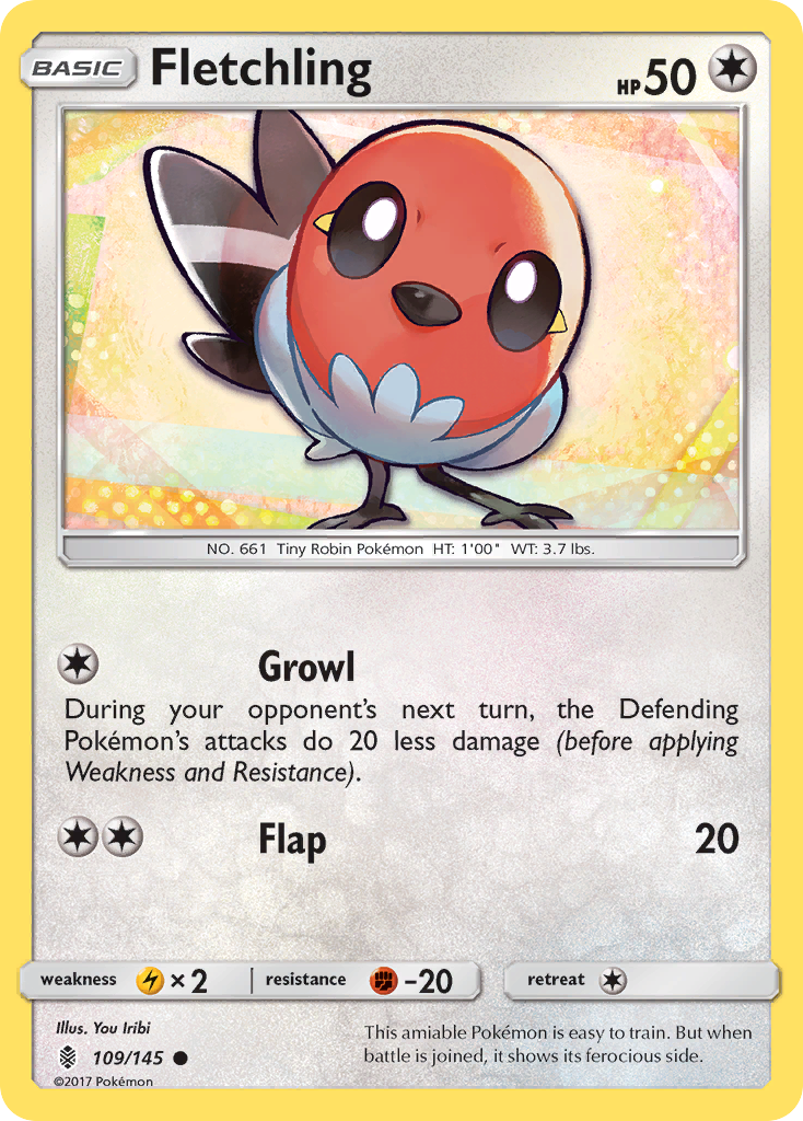 Fletchling (109/145) [Sun & Moon: Guardians Rising] | Shuffle n Cut Hobbies & Games