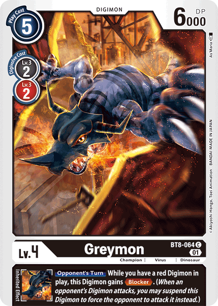 Greymon [BT8-064] [New Awakening] | Shuffle n Cut Hobbies & Games