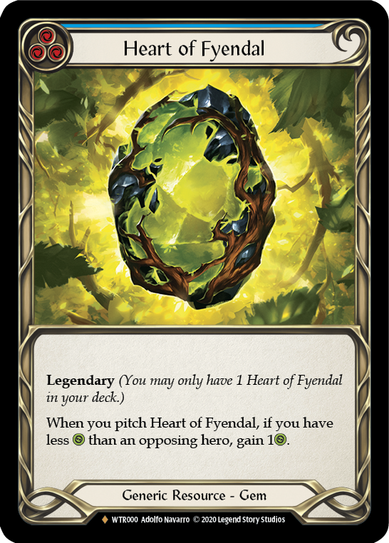 Heart of Fyendal [U-WTR000] (Welcome to Rathe Unlimited)  Unlimited Rainbow Foil | Shuffle n Cut Hobbies & Games