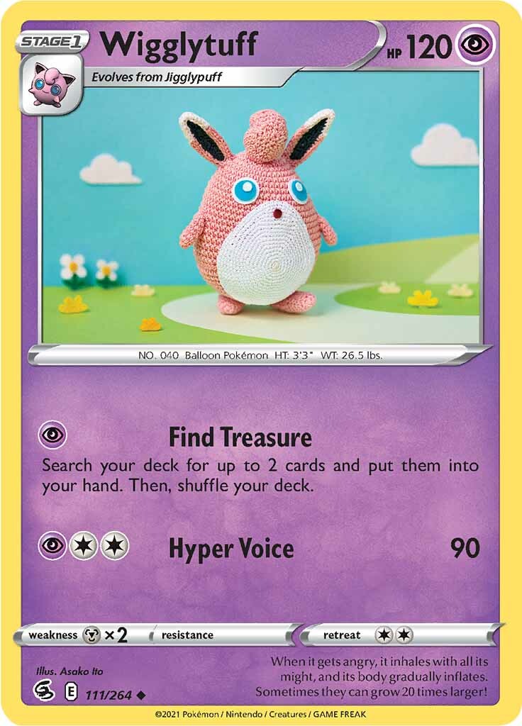 Wigglytuff (111/264) [Sword & Shield: Fusion Strike] | Shuffle n Cut Hobbies & Games