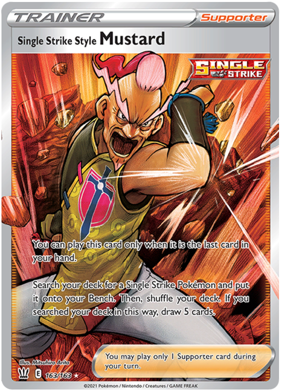 Single Strike Style Mustard (163/163) [Sword & Shield: Battle Styles] | Shuffle n Cut Hobbies & Games