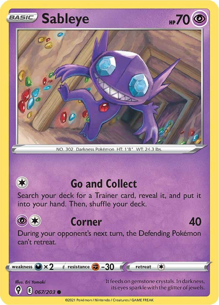 Sableye (067/203) [Sword & Shield: Evolving Skies] | Shuffle n Cut Hobbies & Games