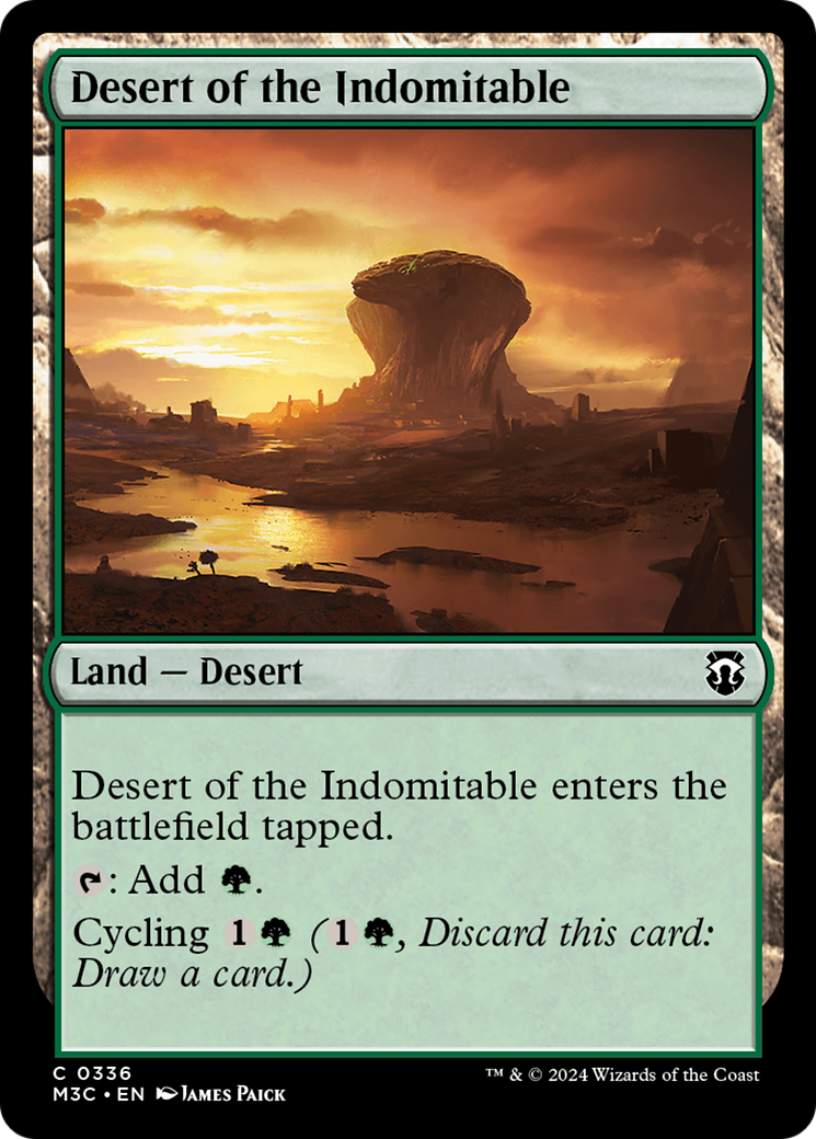 Desert of the Indomitable (Ripple Foil) [Modern Horizons 3 Commander] | Shuffle n Cut Hobbies & Games