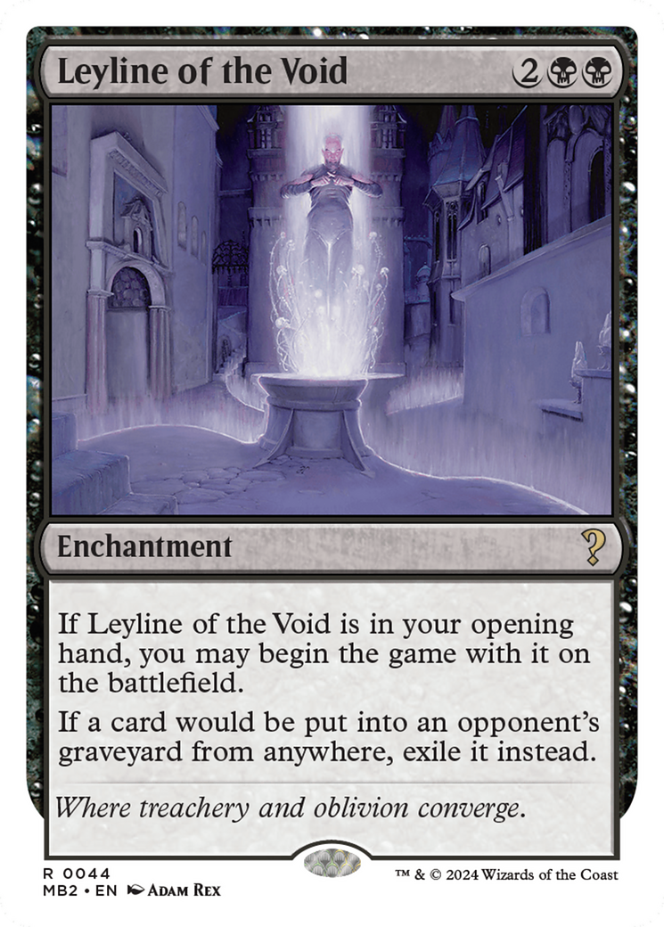 Leyline of the Void (White Border) [Mystery Booster 2] | Shuffle n Cut Hobbies & Games