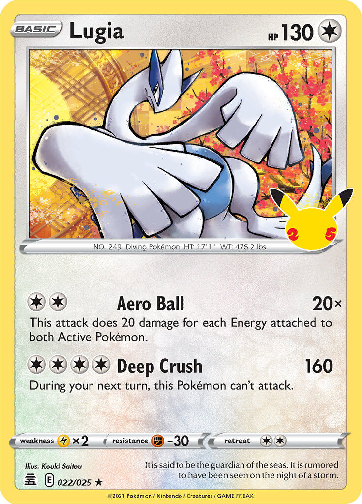 Lugia (022/025) [Celebrations: 25th Anniversary] | Shuffle n Cut Hobbies & Games