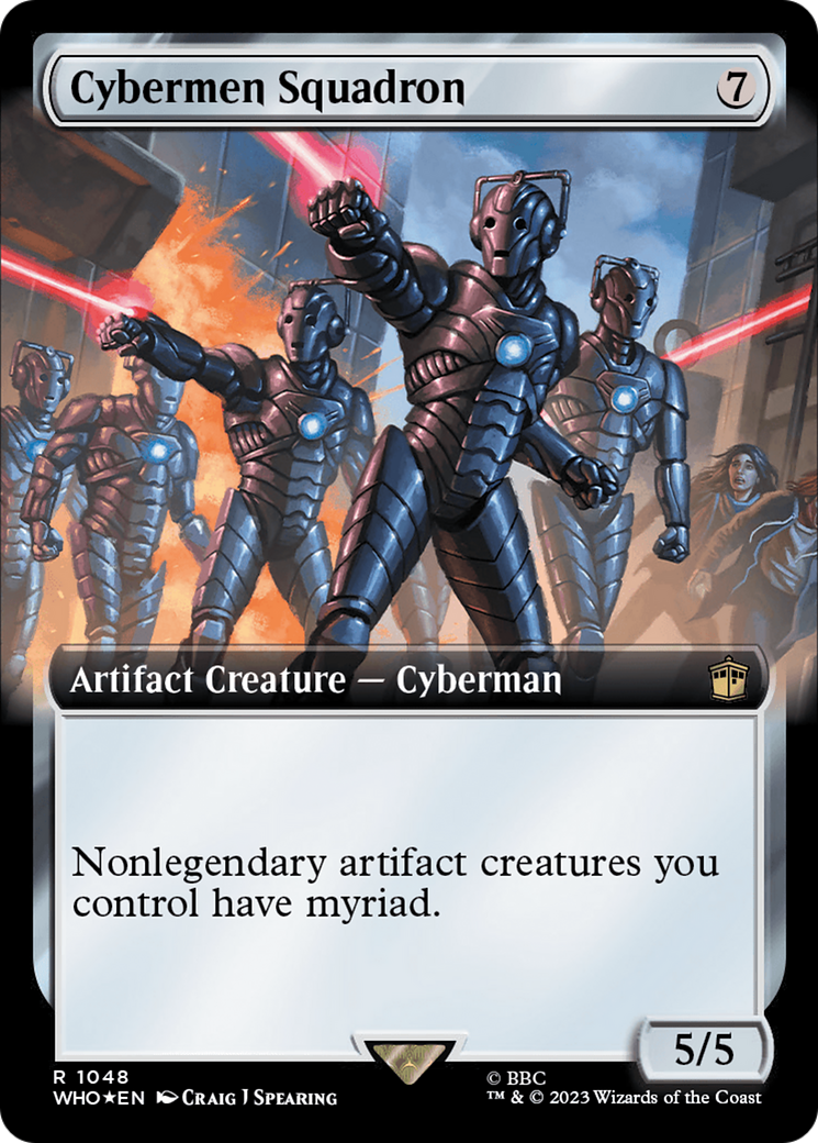 Cybermen Squadron (Extended Art) (Surge Foil) [Doctor Who] | Shuffle n Cut Hobbies & Games