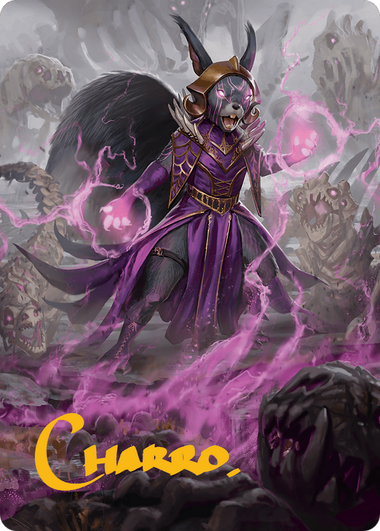 Liliana of the Dark Realms Art Card (Gold-Stamped Signature) [Bloomburrow Art Series] | Shuffle n Cut Hobbies & Games