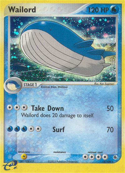 Wailord (14/109) [EX: Ruby & Sapphire] | Shuffle n Cut Hobbies & Games