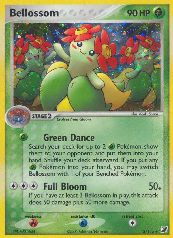 Bellossom (3/115) [EX: Unseen Forces] | Shuffle n Cut Hobbies & Games