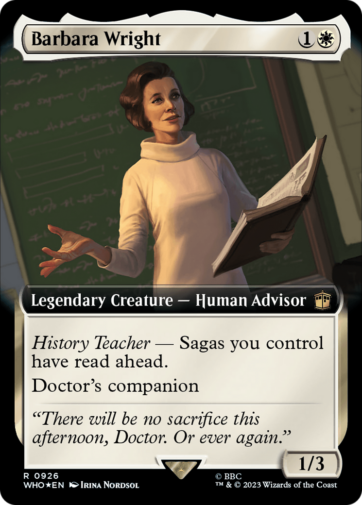 Barbara Wright (Extended Art) (Surge Foil) [Doctor Who] | Shuffle n Cut Hobbies & Games