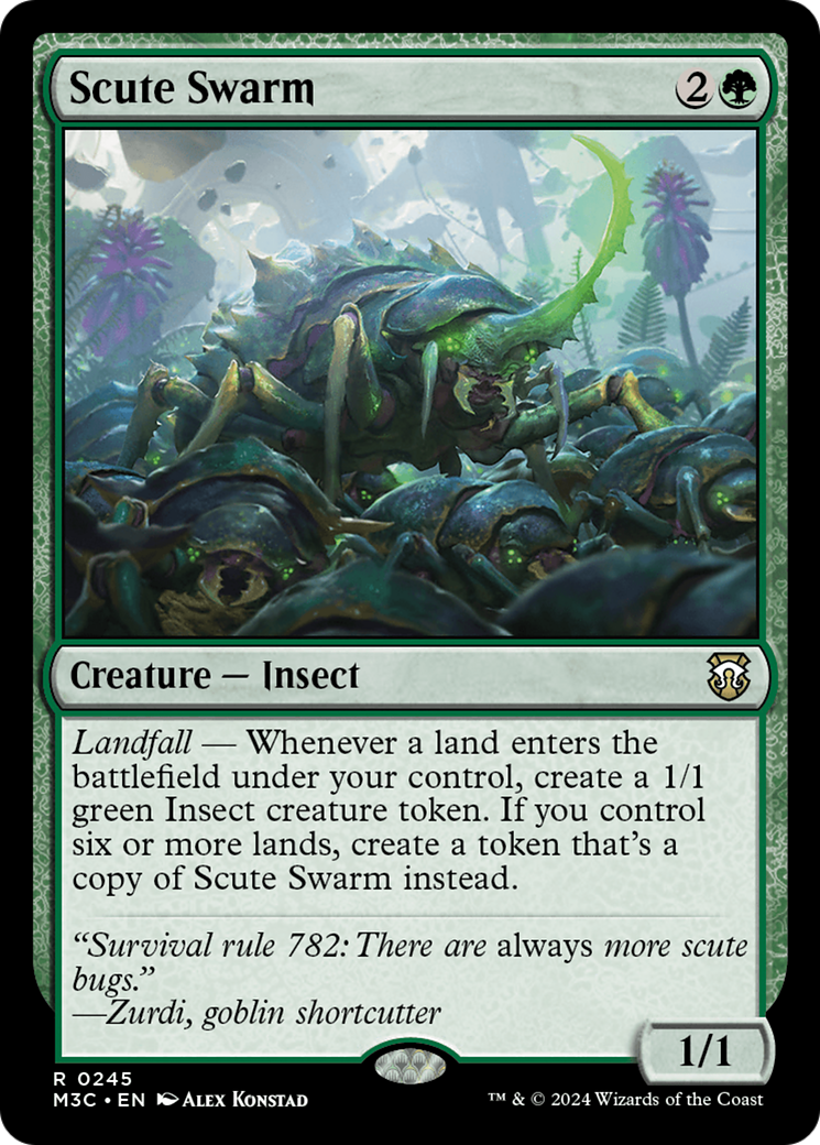 Scute Swarm (Ripple Foil) [Modern Horizons 3 Commander] | Shuffle n Cut Hobbies & Games