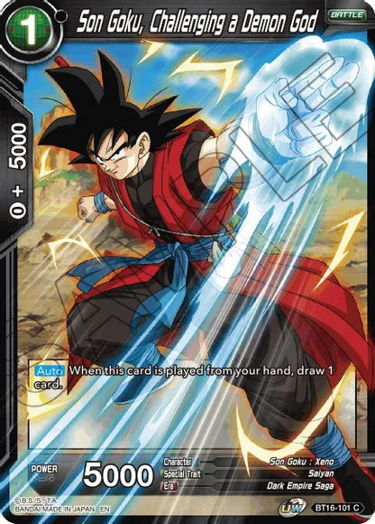 Son Goku, Challenging a Demon God (BT16-101) [Realm of the Gods] | Shuffle n Cut Hobbies & Games