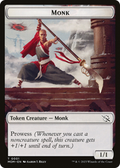 Monk // Spirit (13) Double-Sided Token [March of the Machine Tokens] | Shuffle n Cut Hobbies & Games