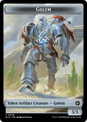 Golem // Plot Double-Sided Token [Outlaws of Thunder Junction: The Big Score Tokens] | Shuffle n Cut Hobbies & Games